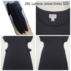 LuLaRoe Black JESSE Midi Dress